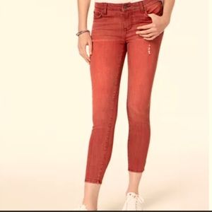 Celebrity pink mid rise ankle skinny jeans